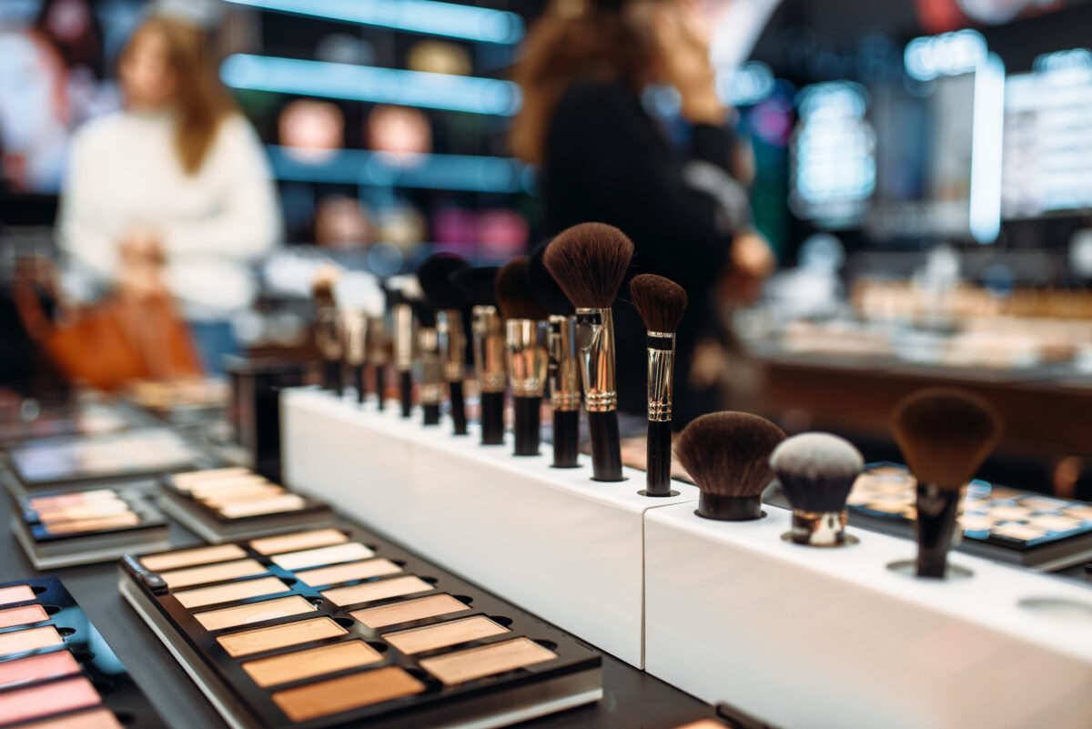 Produits cosmétique en rayon