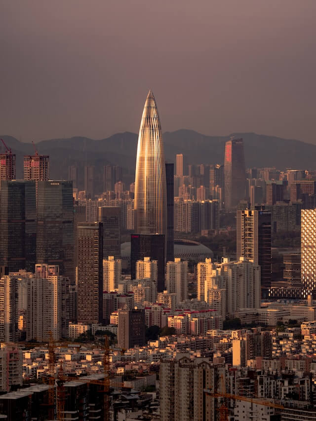 Vue de Shenzhen, Chine par Joshua Fernandez pour Unsplash